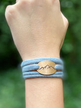 Mountain Range  - Cloth Wrapped Bracelet